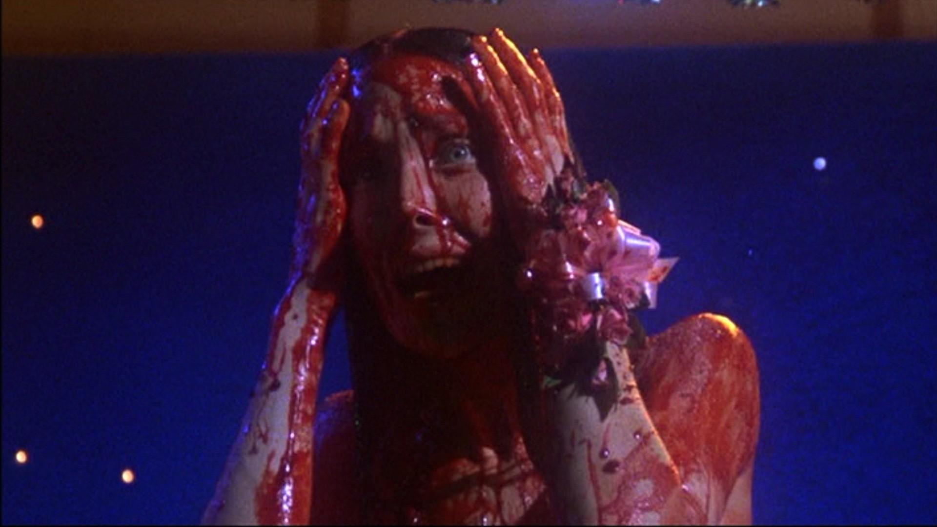 After the brutal prank, what words ring in Carrie's ears?